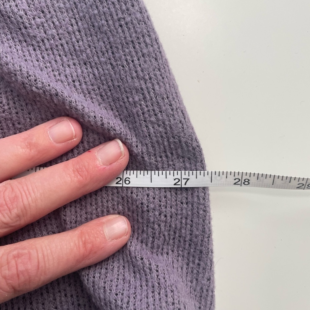 Soft Purple Open-Front Cardigan - Picture 3 of 6